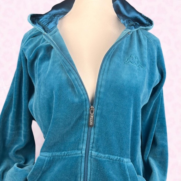 y2k kappa velour hoodie - Picture 1 of 8